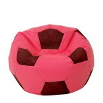 Fotoliu puf Extra Ball - imitatie piele - roz/bordo