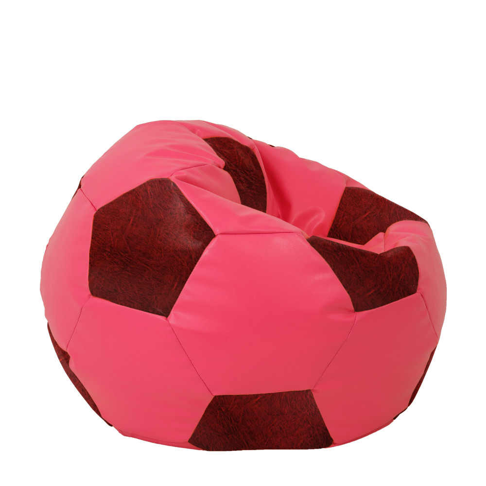 Fotoliu puf Extra Ball - imitatie piele - roz/bordo Fotoliu puf Extra Ball - imitatie piele - roz/bordo
