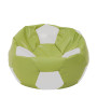Fotoliu puf Extra Ball - imitatie piele - verde/alb Fotoliu puf Extra Ball - imitatie piele - verde/alb
