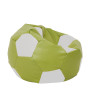Fotoliu puf Extra Ball - imitatie piele - verde/alb Fotoliu puf Extra Ball - imitatie piele - verde/alb