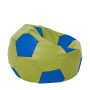 Fotoliu puf Extra Ball - imitatie piele - verde/albastru Fotoliu puf Extra Ball - imitatie piele - verde/albastru
