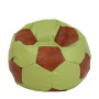 Fotoliu puf Extra Ball - imitatie piele - verde/coniac Fotoliu puf Extra Ball - imitatie piele - verde/coniac
