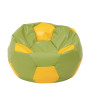 Fotoliu puf Extra Ball - imitatie piele - verde/galben Fotoliu puf Extra Ball - imitatie piele - verde/galben