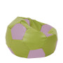 Fotoliu puf Extra Ball - imitatie piele - verde/mov Fotoliu puf Extra Ball - imitatie piele - verde/mov
