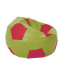 Fotoliu puf Extra Ball - imitatie piele - verde/rosu Fotoliu puf Extra Ball - imitatie piele - verde/rosu