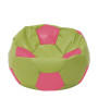 Fotoliu puf Extra Ball - imitatie piele - verde/roz Fotoliu puf Extra Ball - imitatie piele - verde/roz