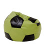 Fotoliu puf Extra Ball - imitatie piele - verde/wenge Fotoliu puf Extra Ball - imitatie piele - verde/wenge