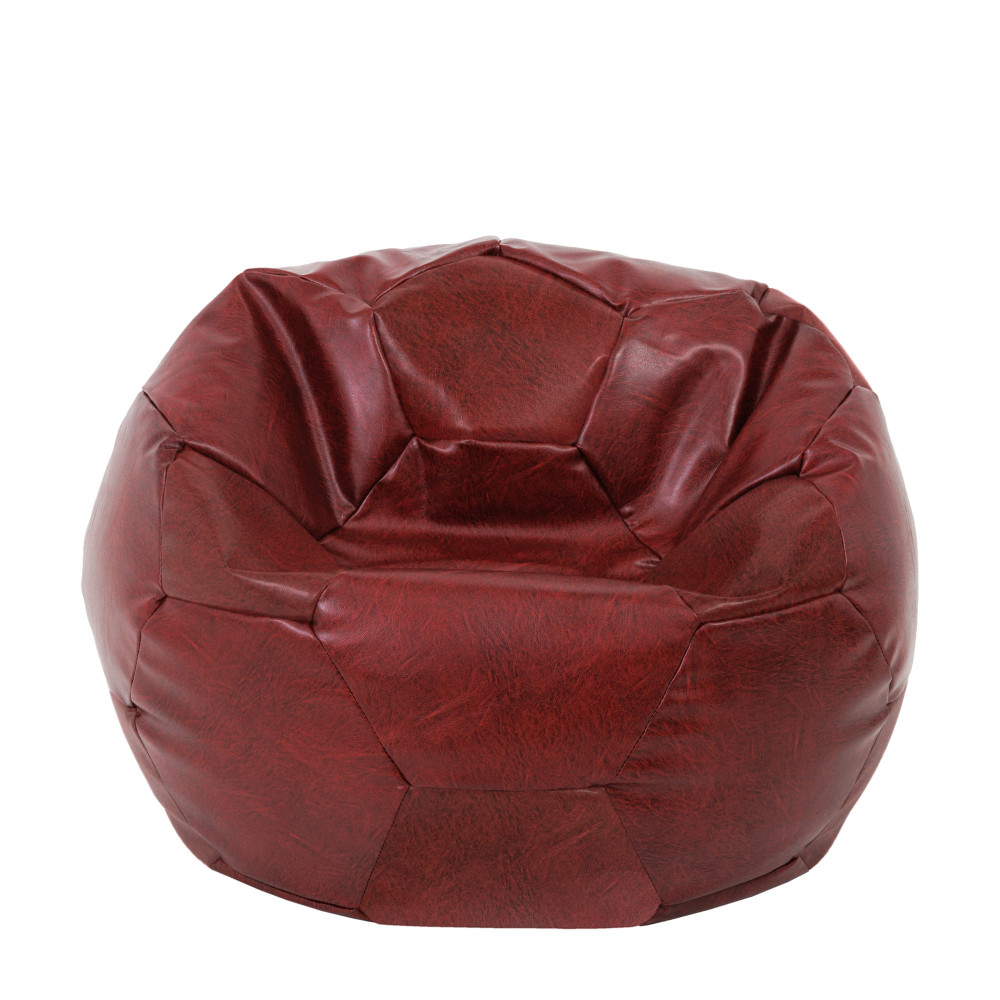 Fotoliu puf Extra Ball - imitatie piele - bordo Fotoliu puf Extra Ball - imitatie piele - bordo