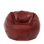 Fotoliu puf Extra Ball - imitatie piele - bordo