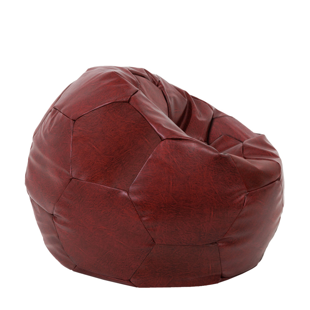 Fotoliu puf Extra Ball - imitatie piele - bordo Fotoliu puf Extra Ball - imitatie piele - bordo