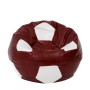 Fotoliu puf Extra Ball - imitatie piele - bordo/alb Fotoliu puf Extra Ball - imitatie piele - bordo/alb