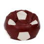 Fotoliu puf Extra Ball - imitatie piele - bordo/crem Fotoliu puf Extra Ball - imitatie piele - bordo/crem