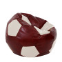Fotoliu puf Extra Ball - imitatie piele - bordo/crem Fotoliu puf Extra Ball - imitatie piele - bordo/crem