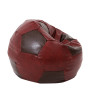 Fotoliu puf Extra Ball - imitatie piele - bordo/maro Fotoliu puf Extra Ball - imitatie piele - bordo/maro