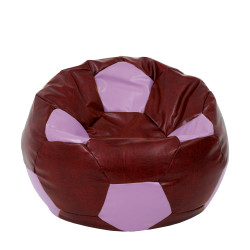 Fotoliu puf Extra Ball - imitatie piele - bordo/mov Fotoliu puf Extra Ball - imitatie piele - bordo/mov