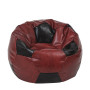 Fotoliu puf Extra Ball - imitatie piele - bordo/wenge Fotoliu puf Extra Ball - imitatie piele - bordo/wenge