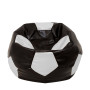 Fotoliu puf Extra Ball - imitatie piele - wenge/alb Fotoliu puf Extra Ball - imitatie piele - wenge/alb