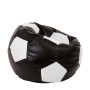 Fotoliu puf Extra Ball - imitatie piele - wenge/alb Fotoliu puf Extra Ball - imitatie piele - wenge/alb