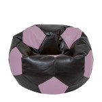 Fotoliu puf Extra Ball - imitatie piele - wenge/mov