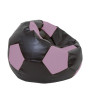 Fotoliu puf Extra Ball - imitatie piele - wenge/mov