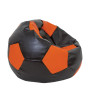 Fotoliu puf Extra Ball - imitatie piele - wenge/portocaliu Fotoliu puf Extra Ball - imitatie piele - wenge/portocaliu