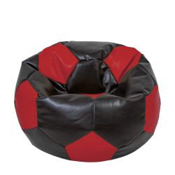 Fotoliu puf Extra Ball - imitatie piele - wenge/rosu Fotoliu puf Extra Ball - imitatie piele - wenge/rosu