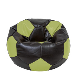Fotoliu puf Extra Ball - imitatie piele - wenge/verde Fotoliu puf Extra Ball - imitatie piele - wenge/verde
