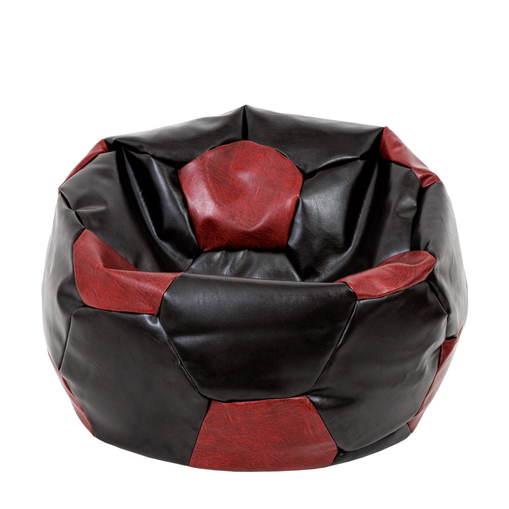 Fotoliu puf Extra Ball - imitatie piele - wenge/bordo Fotoliu puf Extra Ball - imitatie piele - wenge/bordo