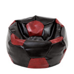 Fotoliu puf Extra Ball - imitatie piele - wenge/bordo