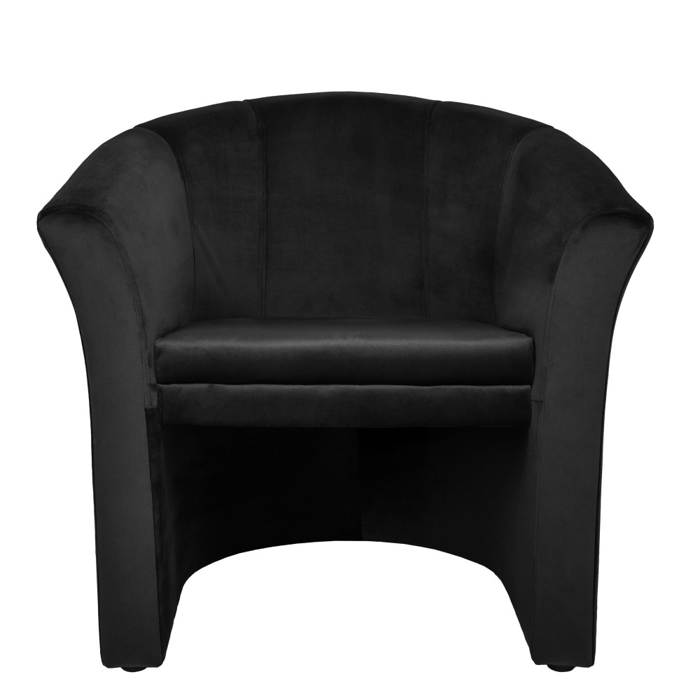 Fotoliu Iulia - stofa H01 - negru Fotoliu Iulia - stofa H01 - negru