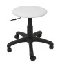 Scaun profesional, fara spatar - LABOR - imitatie piele alb