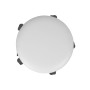 Scaun profesional inalt, fara spatar - LABOR EXTRA - imitatie piele alb