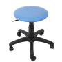 Scaun profesional, fara spatar - LABOR - imitatie piele albastru
