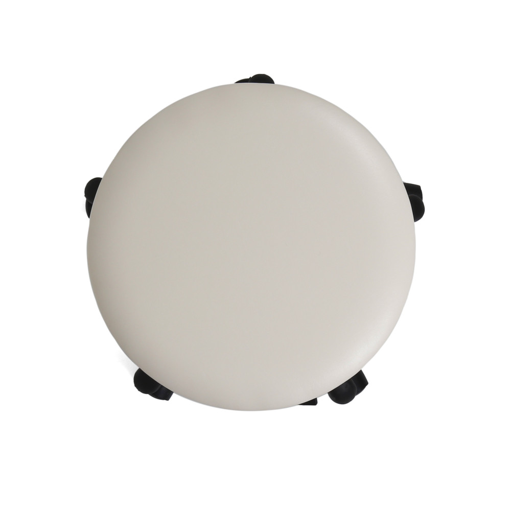 Scaun profesional, fara spatar - LABOR - imitatie piele crem Scaun profesional, fara spatar - LABOR - imitatie piele crem