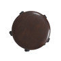 Scaun profesional inalt, fara spatar - LABOR EXTRA - imitatie piele maro