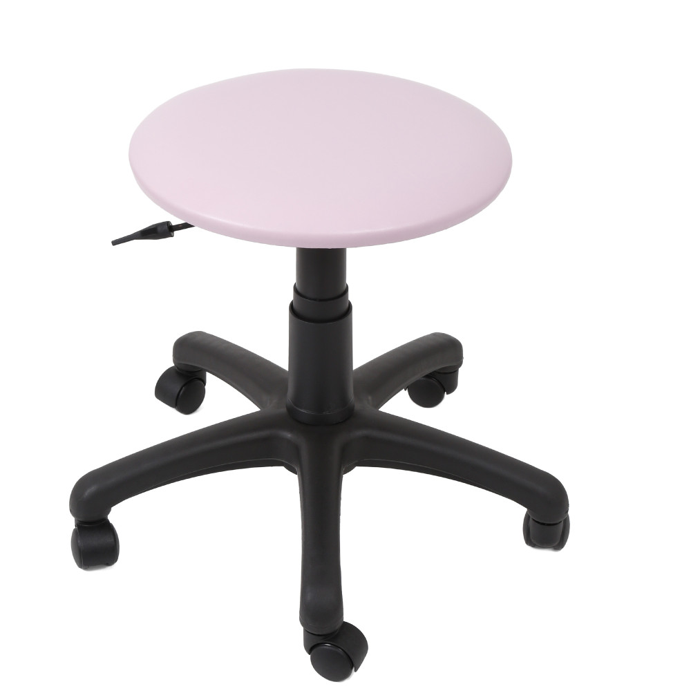Scaun profesional, fara spatar - LABOR - imitatie piele mov