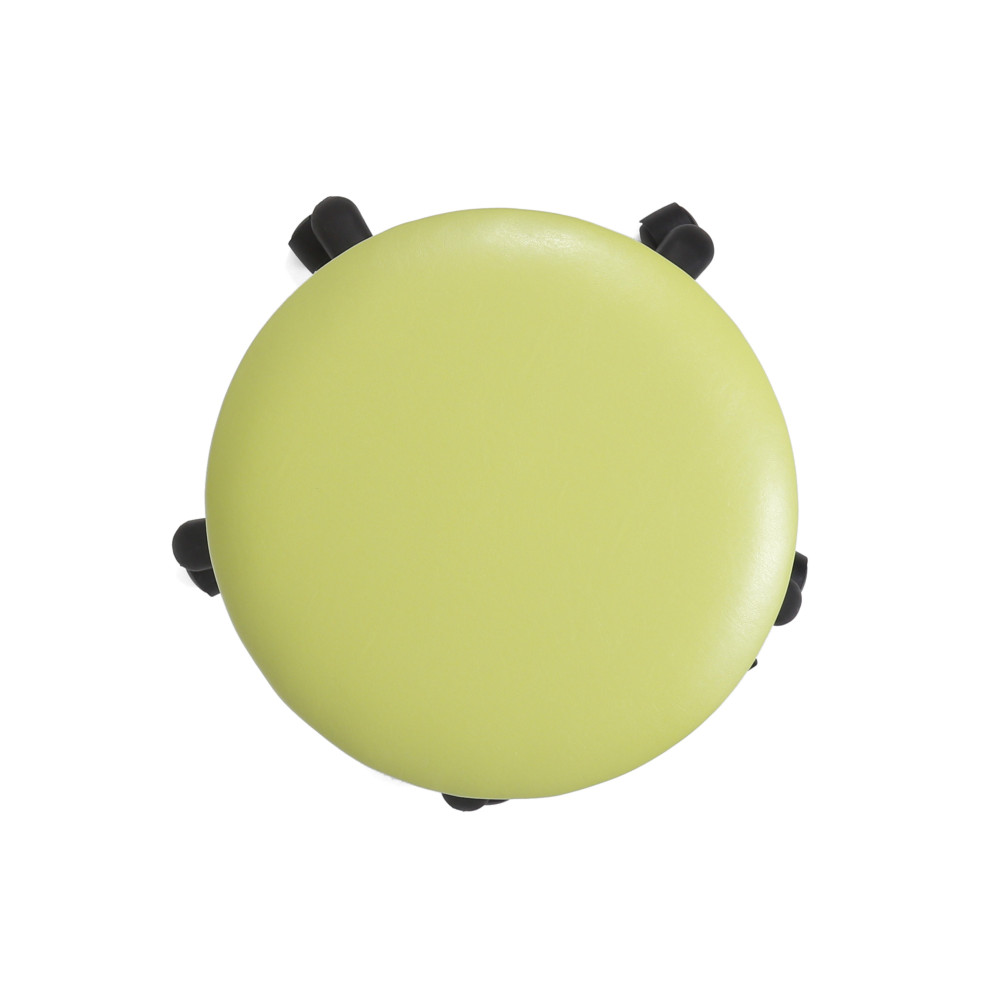Scaun profesional, fara spatar - LABOR - imitatie piele verde Scaun profesional, fara spatar - LABOR - imitatie piele verde