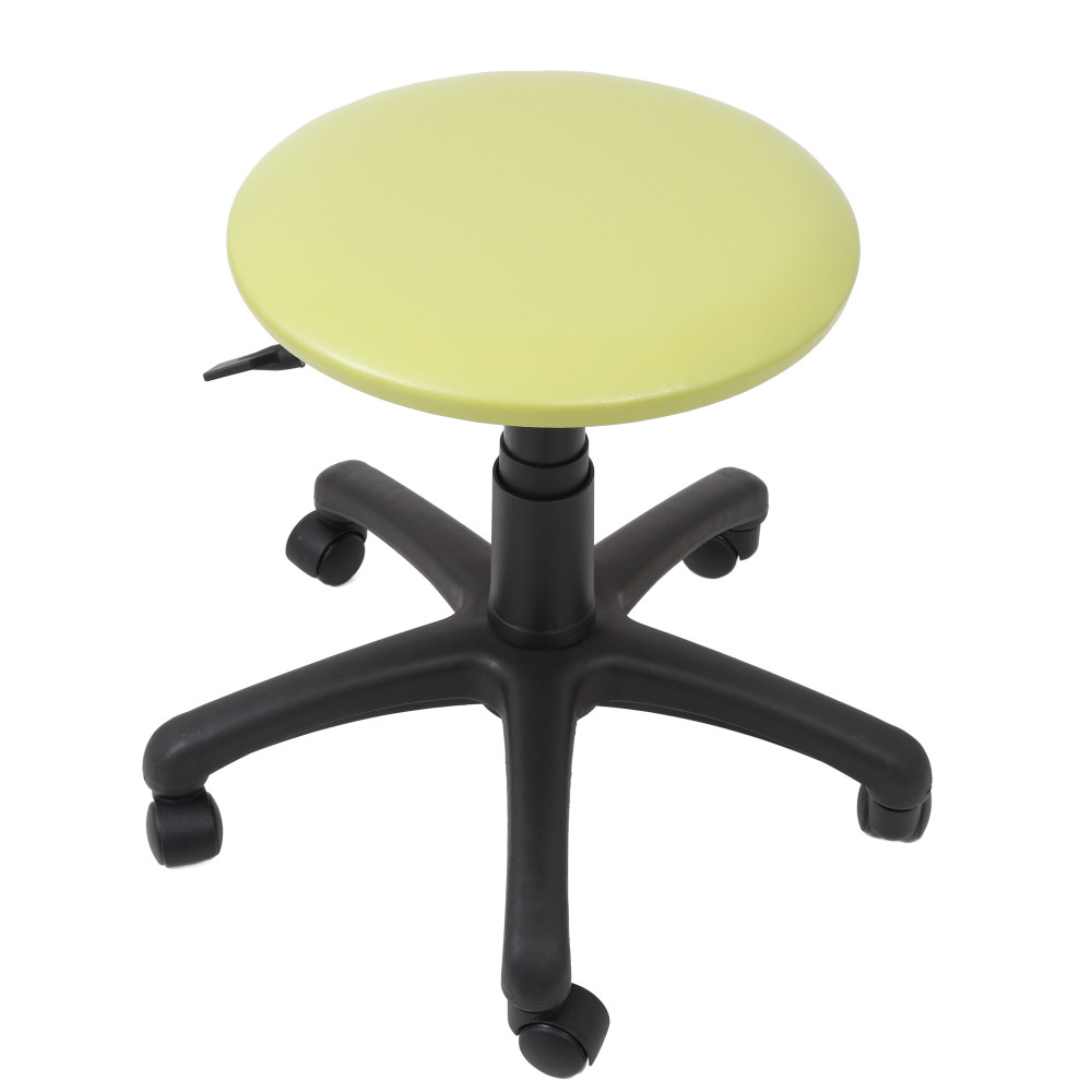 Scaun profesional, fara spatar - LABOR - imitatie piele verde Scaun profesional, fara spatar - LABOR - imitatie piele verde