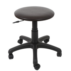 Scaun profesional, fara spatar - LABOR - imitatie piele wenge Scaun profesional, fara spatar - LABOR - imitatie piele wenge