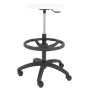 Scaun profesional inalt, fara spatar - LABOR EXTRA - imitatie piele alb