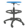 Scaun profesional inalt, fara spatar - LABOR EXTRA - imitatie piele albastru Scaun profesional inalt, fara spatar - LABOR EXTRA - imitatie piele albastru
