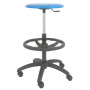 Scaun profesional inalt, fara spatar - LABOR EXTRA - imitatie piele albastru Scaun profesional inalt, fara spatar - LABOR EXTRA - imitatie piele albastru