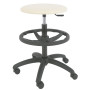 Scaun profesional inalt, fara spatar - LABOR EXTRA - imitatie piele crem Scaun profesional inalt, fara spatar - LABOR EXTRA - imitatie piele crem