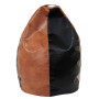 Fotoliu puf Mara - imitatie piele - coniac/wenge Fotoliu puf Mara - imitatie piele - coniac/wenge