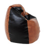 Fotoliu puf Mara - imitatie piele - coniac/wenge Fotoliu puf Mara - imitatie piele - coniac/wenge