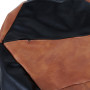 Fotoliu puf Mara - imitatie piele - coniac/wenge Fotoliu puf Mara - imitatie piele - coniac/wenge