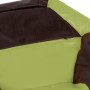 Fotoliu puf Mara - imitatie piele - maro/verde Fotoliu puf Mara - imitatie piele - maro/verde