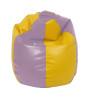 Fotoliu puf Mara - imitatie piele - mov/galben Fotoliu puf Mara - imitatie piele - mov/galben