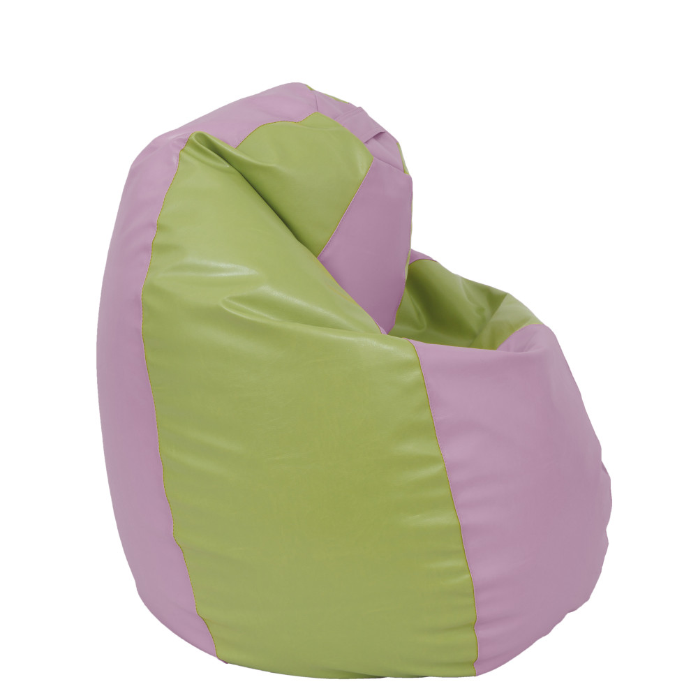 Fotoliu puf Mara - imitatie piele - mov/verde Fotoliu puf Mara - imitatie piele - mov/verde