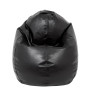 Fotoliu puf Mara - imitatie piele - negru Fotoliu puf Mara - imitatie piele - negru